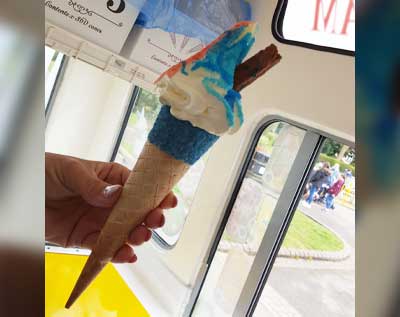 Colourful Iced Sweet